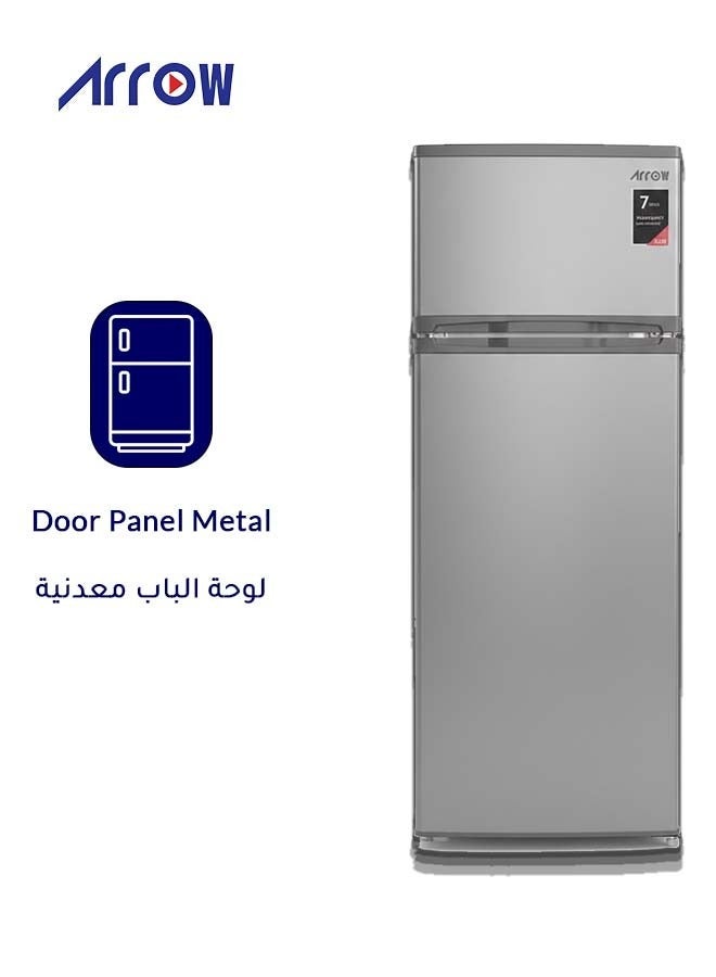 Arrow 311 Liters Double Door Refrigerator 11 Cubic Feet With 7 Years Warranty On Compressor and No Frost, Adjustable Legs, Safety Lock, Low Noise, Energy Saving, Glass Shelf, Interior Lamp & Silent & Energy-Efficient Compressor RO2-490L-S - Image 3